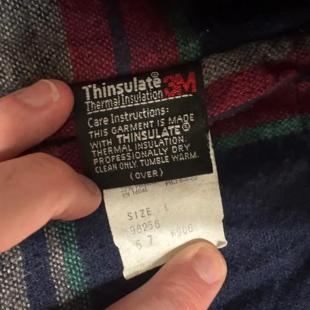 Vintage Sears Fieldmaster Dark Blue Barn Chore Coat Size Large